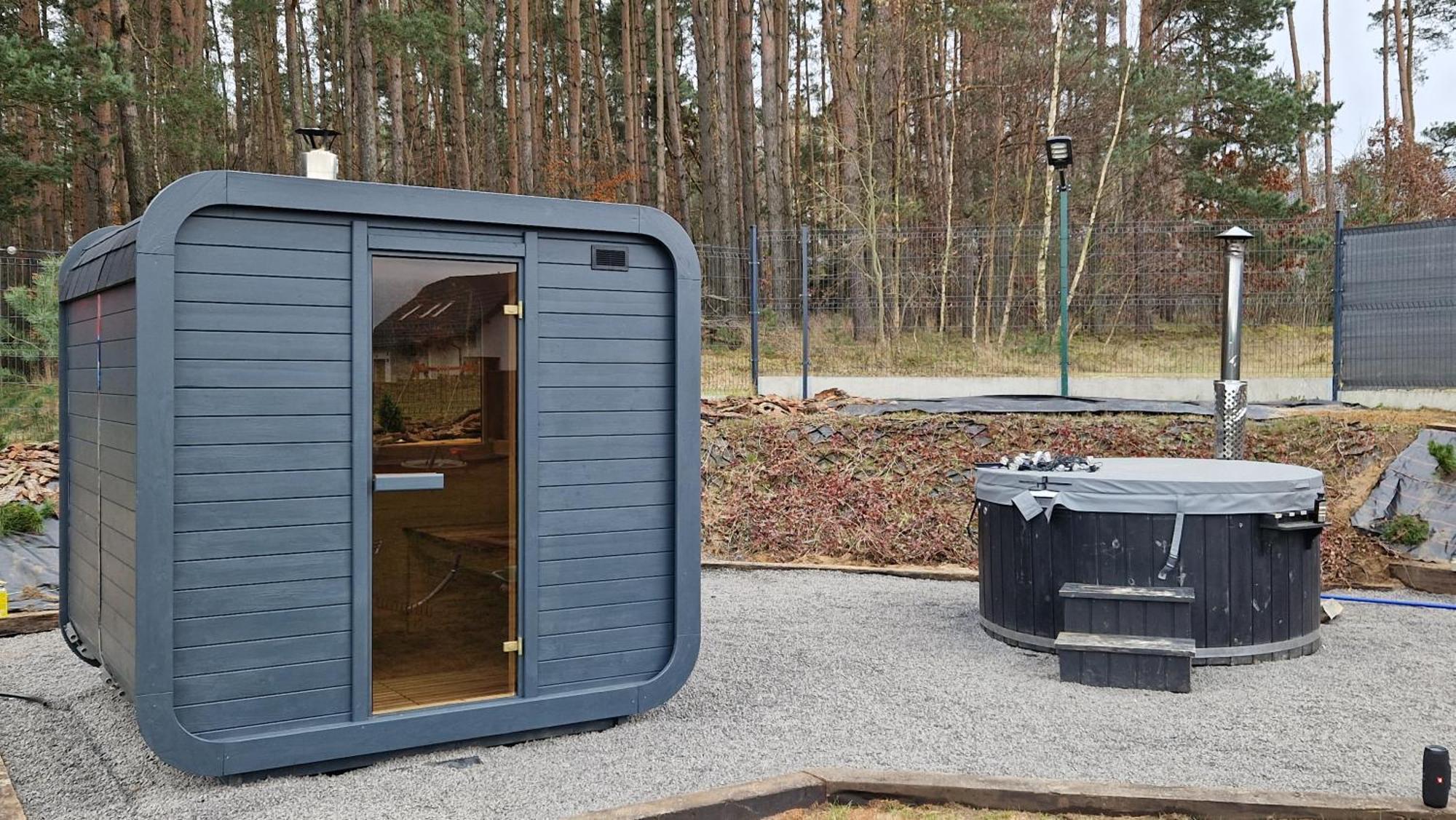 Bosko Domki Z Sauna I Balia W Sulminie Obok Gdanska Buitenkant foto