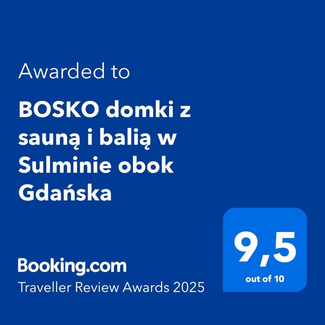 Bosko Domki Z Sauna I Balia W Sulminie Obok Gdanska Buitenkant foto